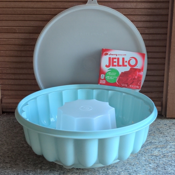 Vintage Tupperware Jell-O Mold Sea Foam Green